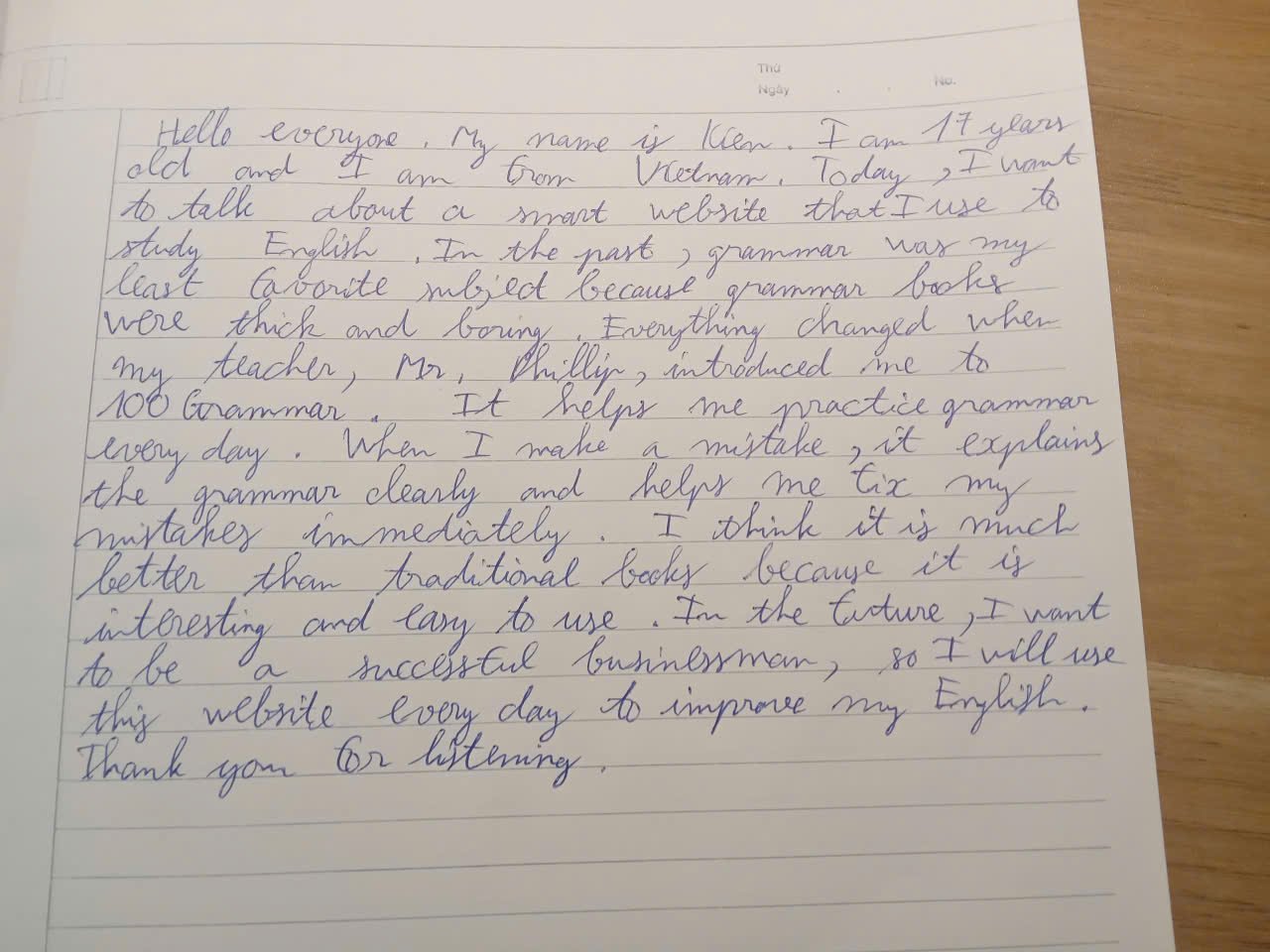 Feedback học viên 5